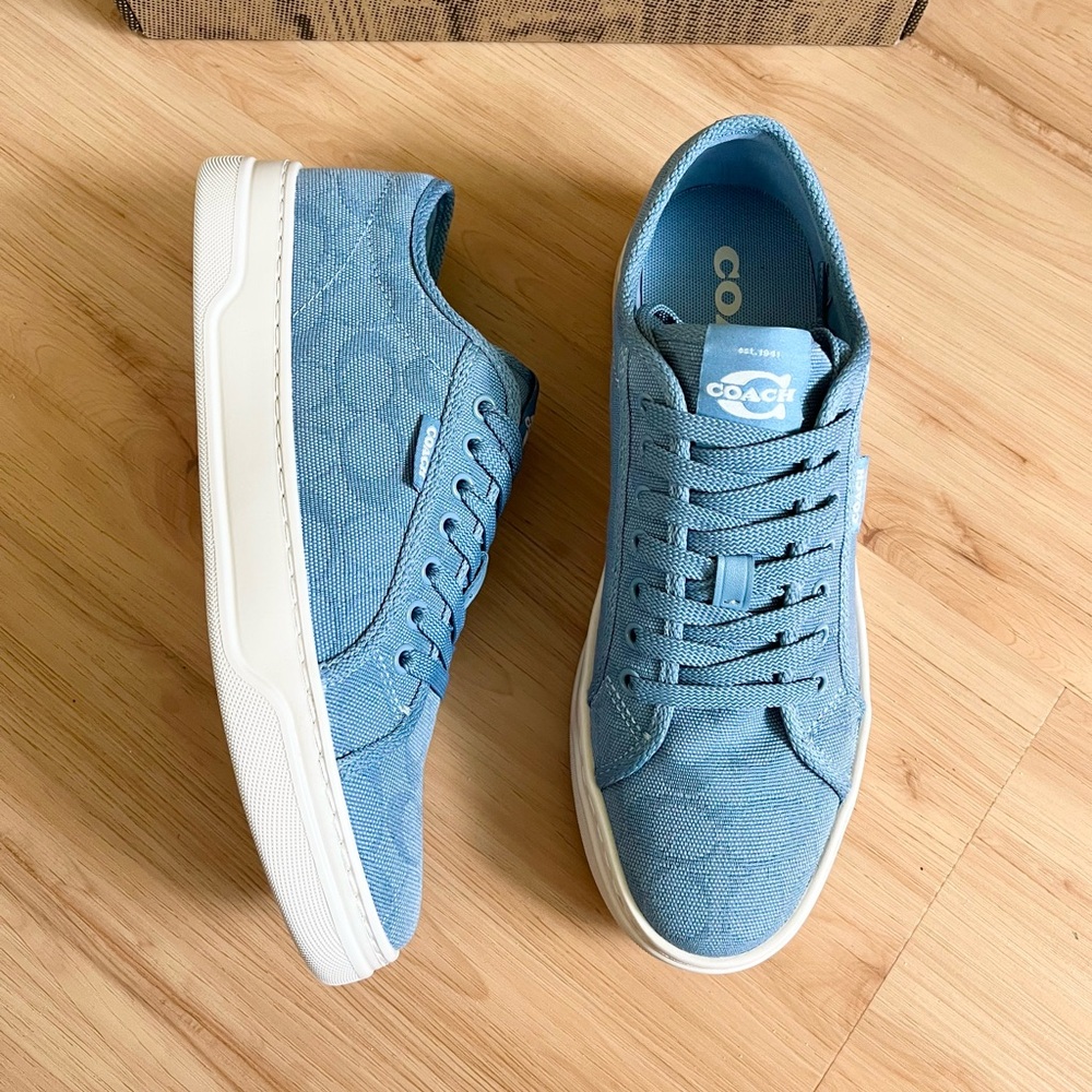 Coach Canvas Sneaker Bluebell Women 8.5 US B # CAS55 - Picture 6 of 11